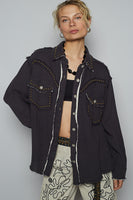 L/S Roomy DBL Gauze Sutdded Shirt
