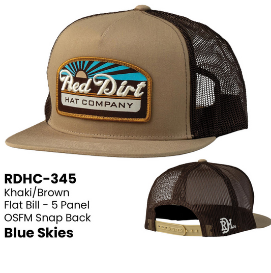 Red Dirt Hat- Blue Skies
