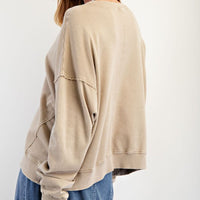 Flower Patch Washed Pullover