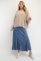 Flower Patch Washed Pullover
