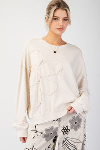Flower Patch Washed Pullover