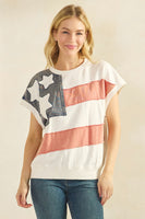American Flag S/S Top
