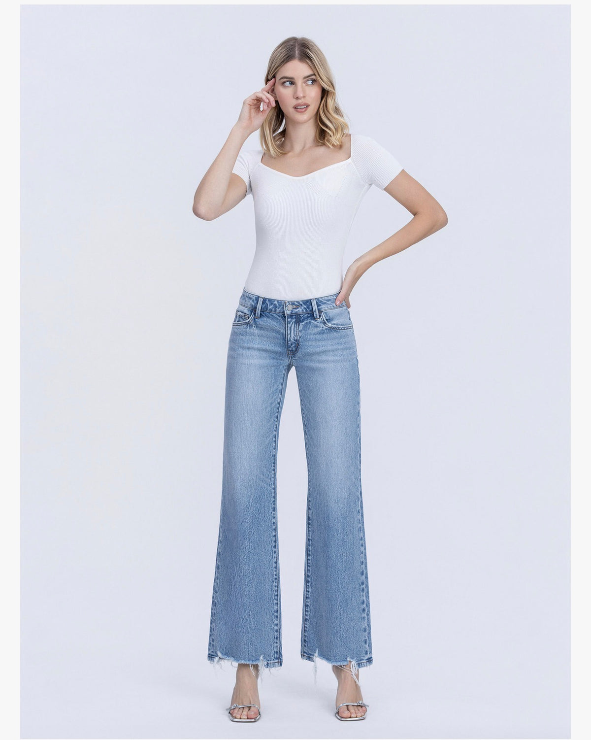 Low Rise Vintage Flare Jeans