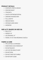 Low Rise Vintage Flare Jeans
