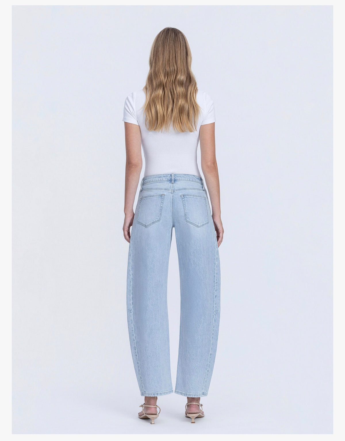 High Rise Barrel Jeans
