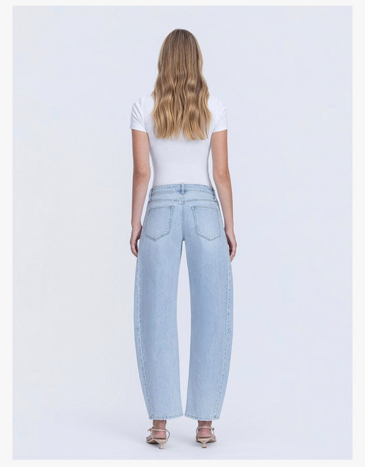 High Rise Barrel Jeans