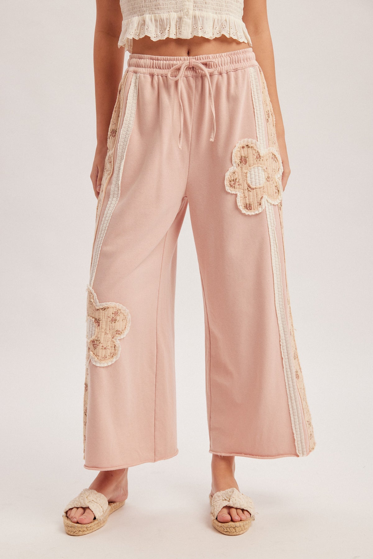 Flower Patch Washed Terry Pants