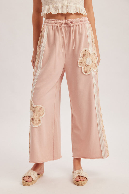 Flower Patch Washed Terry Pants
