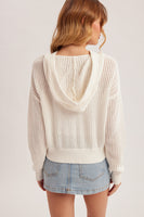 Open Stitch L/S American Flag Sweater
