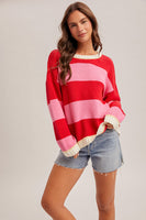 Crew Neckline Fit Pullover Sweater
