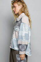 Shirt Collar Long Sleeve Fit Jacket
