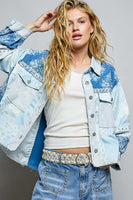 Shirt Collar Long Sleeve Fit Jacket
