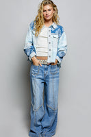 Shirt Collar Long Sleeve Fit Jacket
