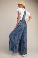Lace Detailed Washed Overalls
