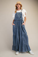 Lace Detailed Washed Overalls
