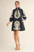 Floral Baroque Shift Dress
