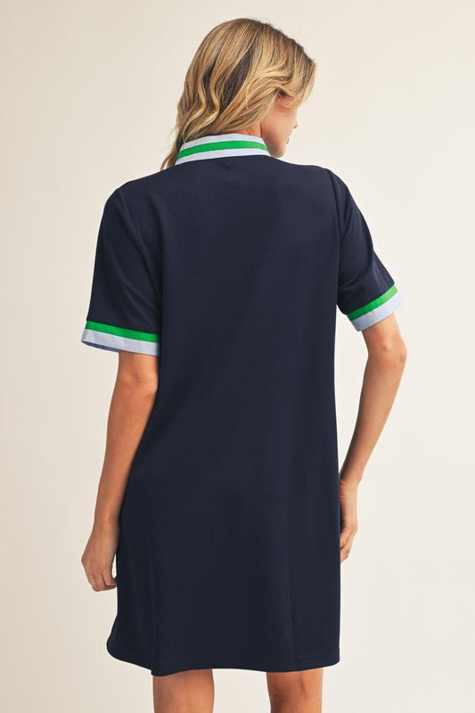 S/S Dress Zip Up Front