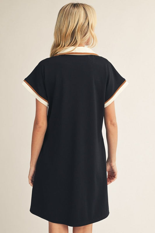Drop Shoulder Casual Dress