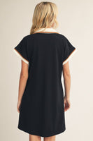 Drop Shoulder Casual Dress
