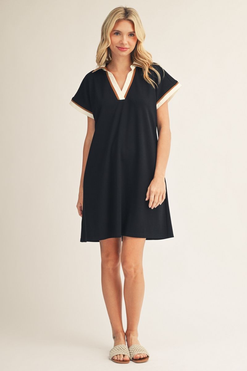 Drop Shoulder Casual Dress