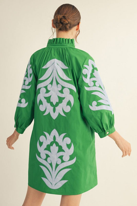 Floral Baroque Shift Dress