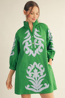 Floral Baroque Shift Dress
