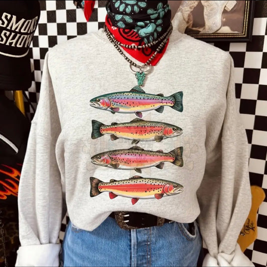 Rainbow Trout Crewneck