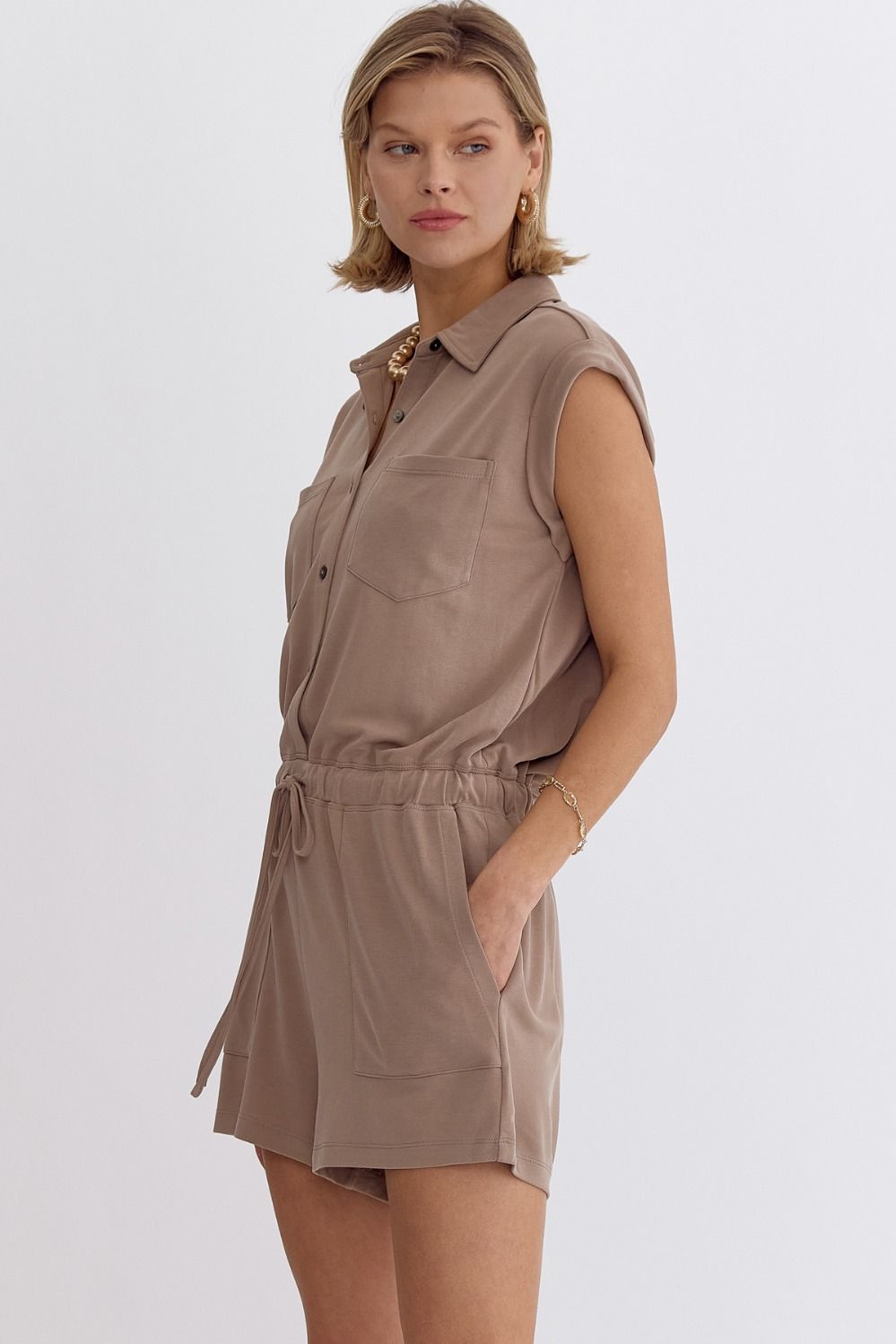 Front Pocket Romper