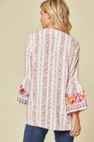 Printed Tunic w/ Bell Sleeves