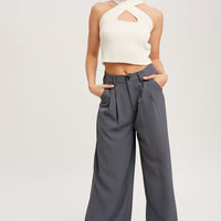 Stand Off Wide Leg Pants