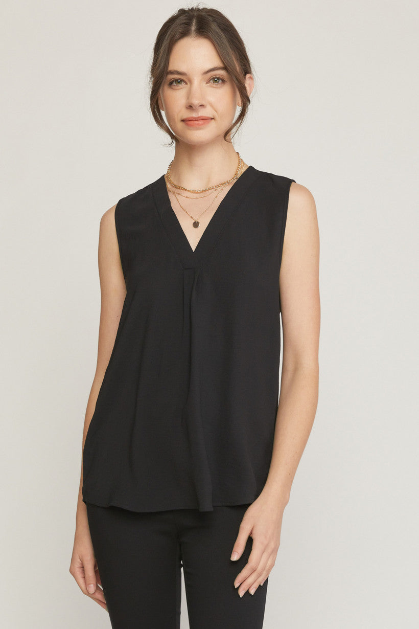V-Neck Placket Tank
