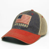 Not Sorry American Flag Trucker Hat