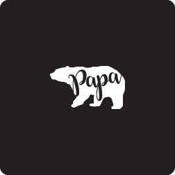 Papa Bear Mini Sticker