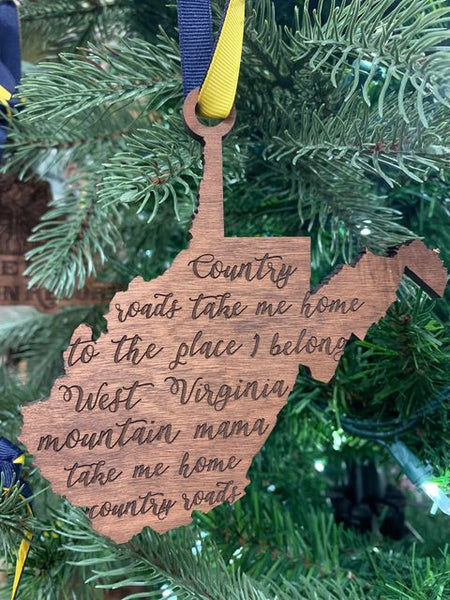 Take Me Home Country Road Ornaments