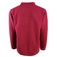 Maroon Fleece Pullover w/ Pattern Pocket
