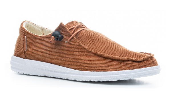 Corky's Kayak Cognac Corduroy Slip Ons