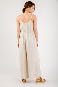 Loose Fit Cami Woven Jumpsuit