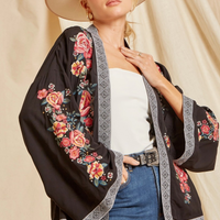 Floral Embroidered Chic Cardigan