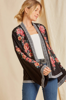 Floral Embroidered Chic Cardigan
