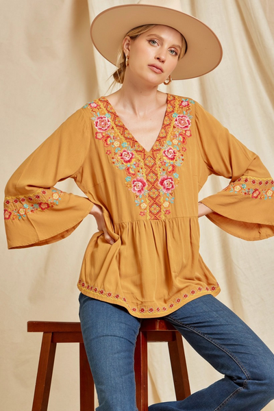 Classic Embroidered Blouse