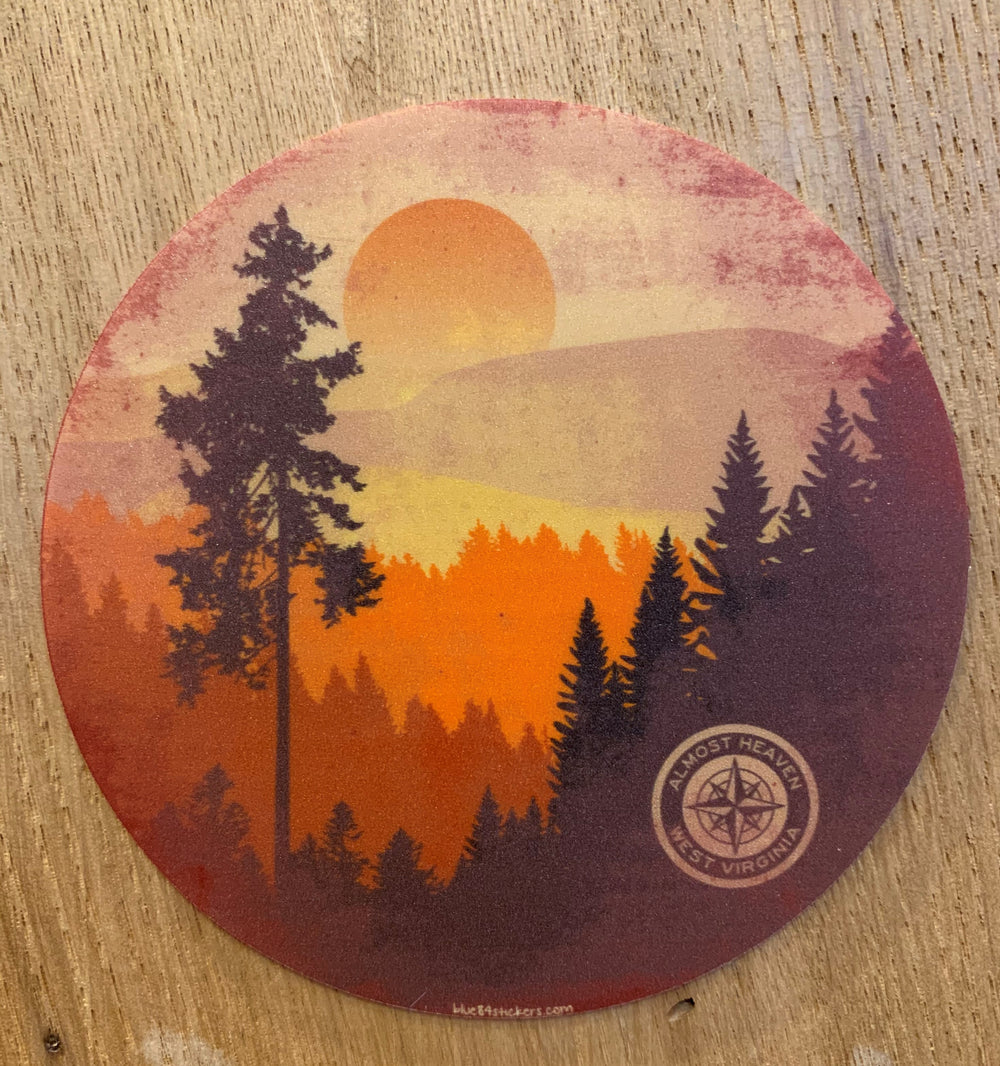 Compass Pines Sticker