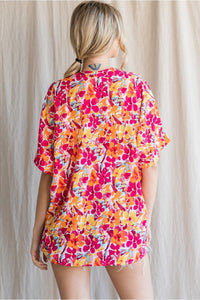 Floral Boxy Top
