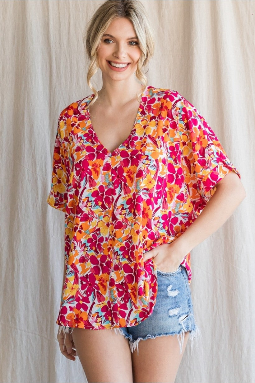 Floral Boxy Top