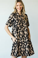 Collared Button-Up Dress
