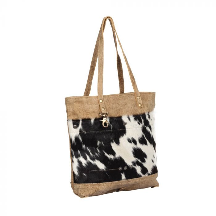 Cocoa Leather Hairon Bag