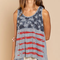 Salute Americana Flag Knit Top