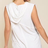 Relaxed Sleeveless Hoodie